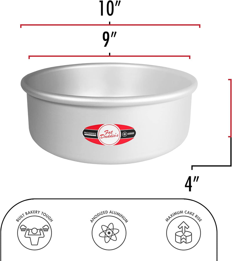 Fat Daddios Anodized Aluminum Round Cake Pan - 8x4 inch