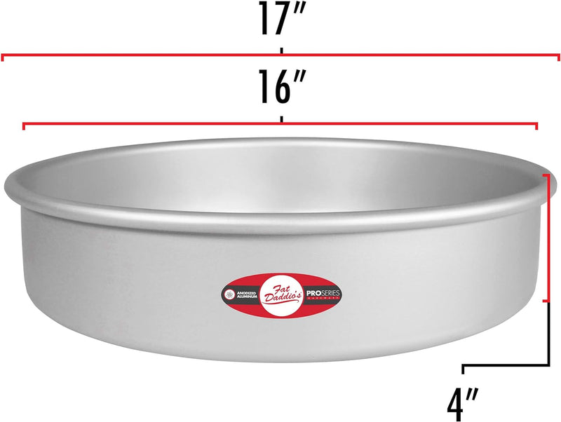 Fat Daddios Anodized Aluminum Round Cake Pan - 8x4 inch