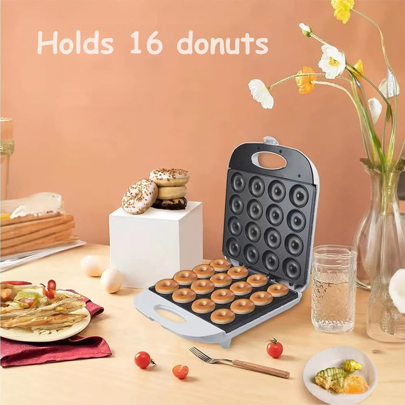 1400w Mini Donut Maker Machine for Family Gatherings and Dessert Making - Black