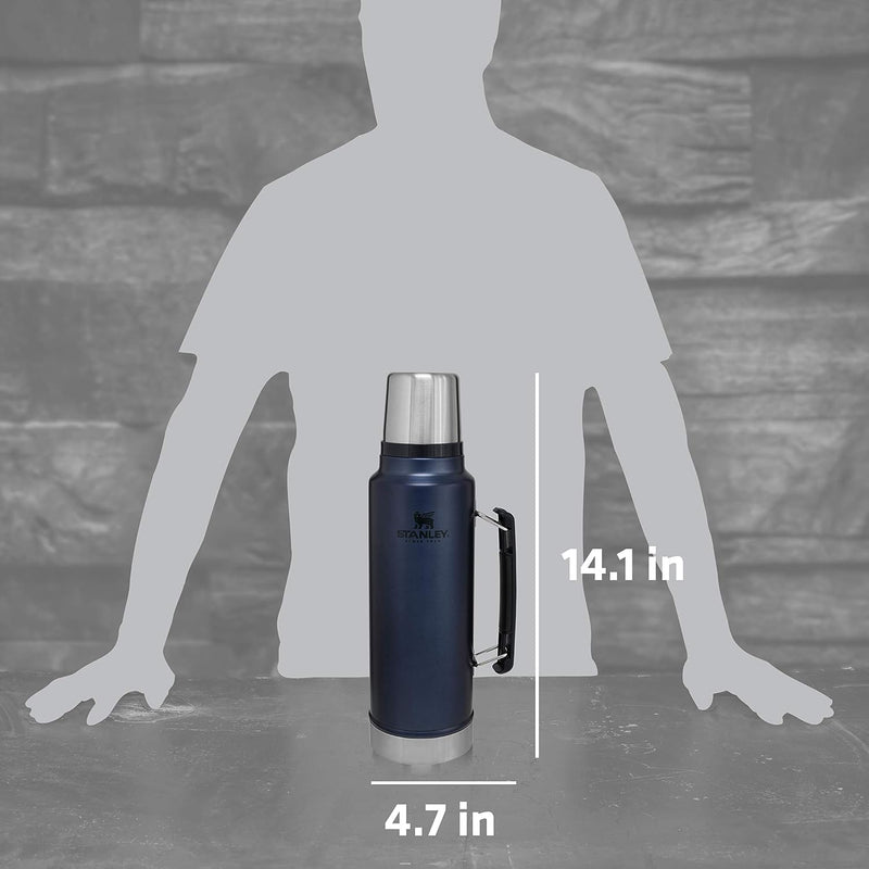 Stanley Wide Mouth Insulated Bottle - 24hr HotCold Stainless Thermos BPA-Free