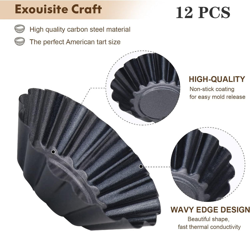 9 Non-Stick Tart Pan - Carbon Steel Construction