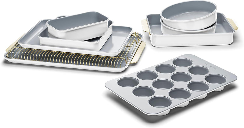 11-Piece Non-Toxic Ceramic Bakeware Set - PTFE  PFOA-Free