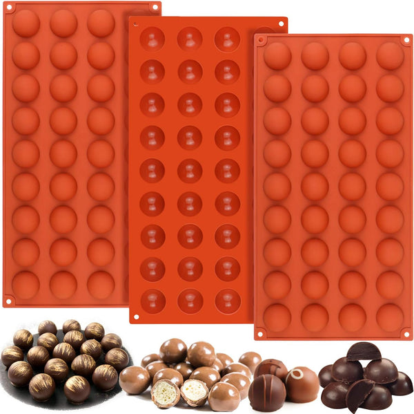 Mity Rain 3-Piece Silicone Hot CocoaChocolate Bomb Mold with 45 Cavity