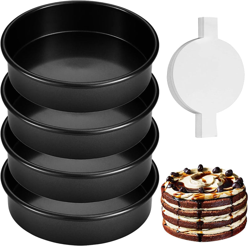 RFAQK 133PC Round Cake Pan Set with Baking and Decorating Supplies