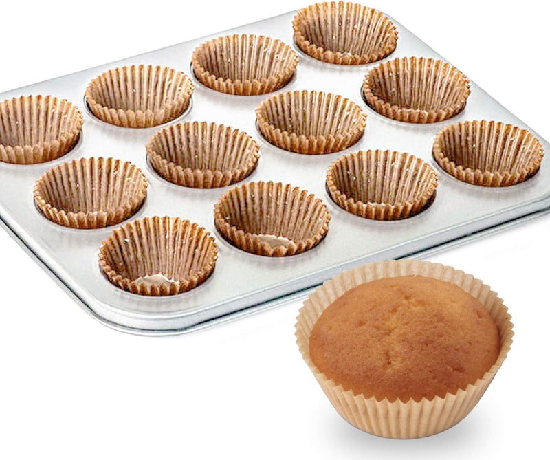 Caperci Standard Cupcake Liners - 500 Count No Smell Food Grade  Grease-Proof Baking Cups