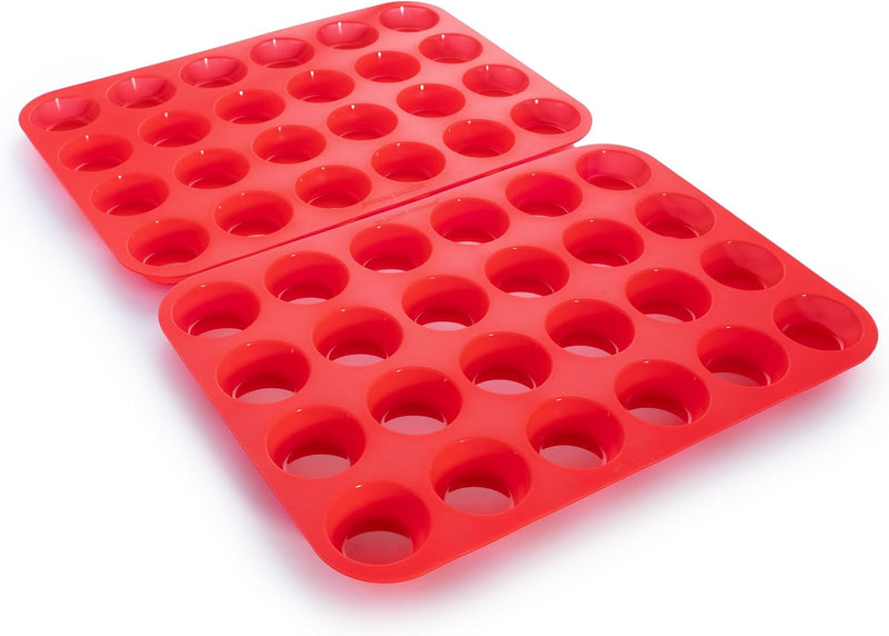 Silicone Muffin Pans - 6 Cup Jumbo Set of 2 Professional Use