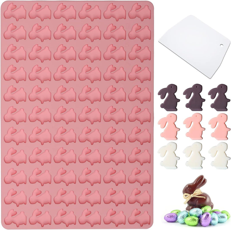 77 Gingerbread Man Silicone Molds - Food Grade for Baking Pudding Candy - with Baking Scraper