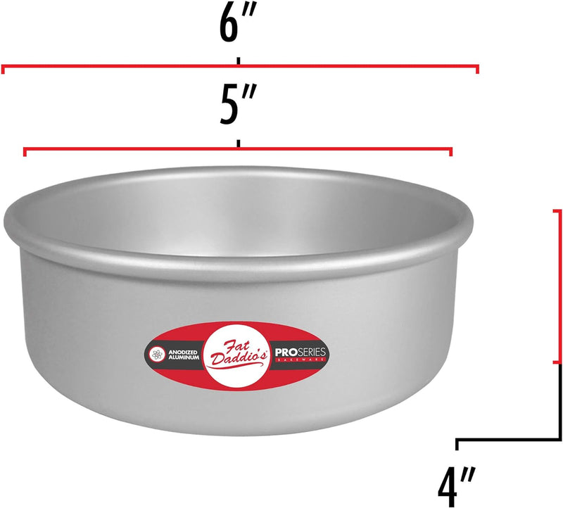 Fat Daddios Anodized Aluminum Round Cake Pan - 8x4 inch