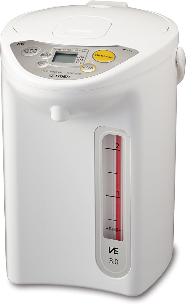 Tiger PIF-A30U-WU VE Micom Electric Water Boiler & Warmer, 3 L, White