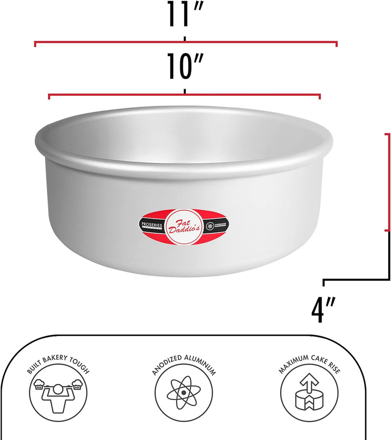 Fat Daddios Anodized Aluminum Round Cake Pan - 8x4 inch