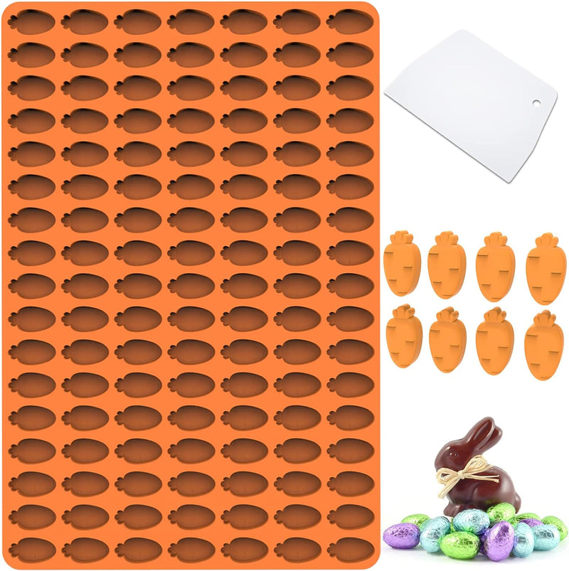 77 Gingerbread Man Silicone Molds - Food Grade for Baking Pudding Candy - with Baking Scraper