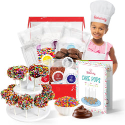 Baketivity Cake Pop Kit - No Mold or Maker Needed Stand and Baking Set for Kids  Kosher