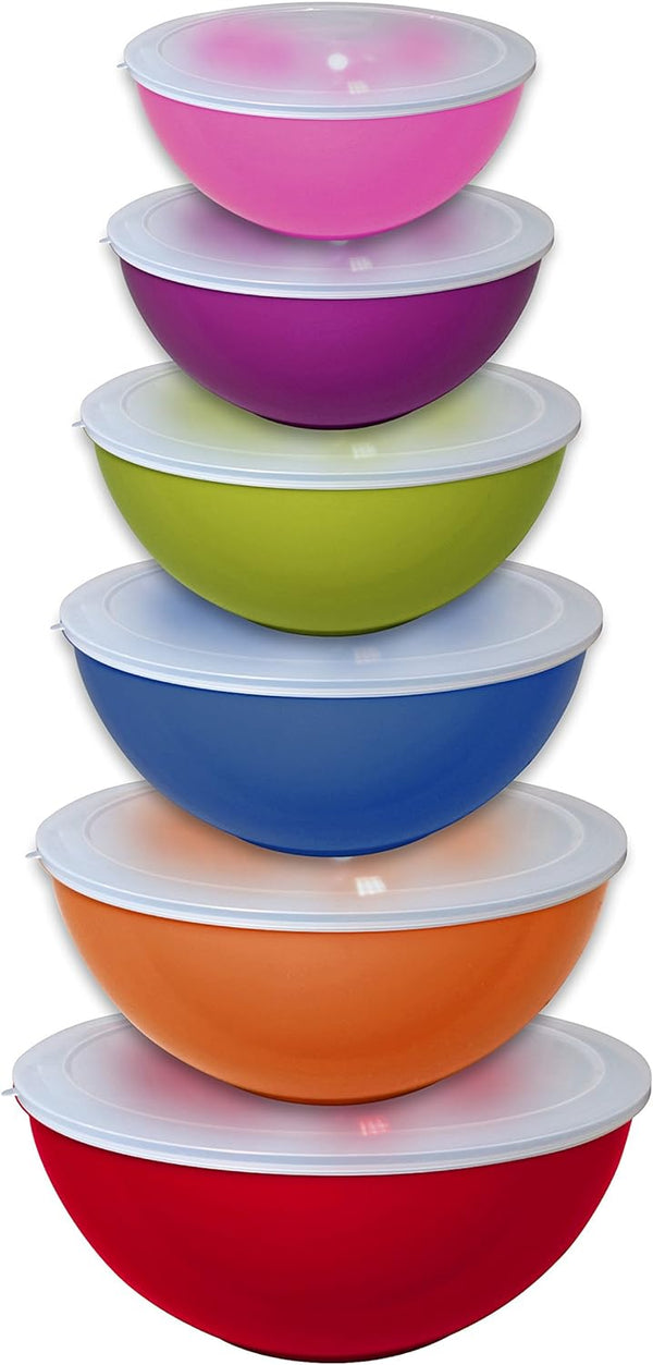 Return 12-Piece Nested Mixing Bowl Set with Lids - Dusty Rose