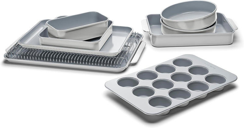 11-Piece Non-Toxic Ceramic Bakeware Set - PTFE  PFOA-Free