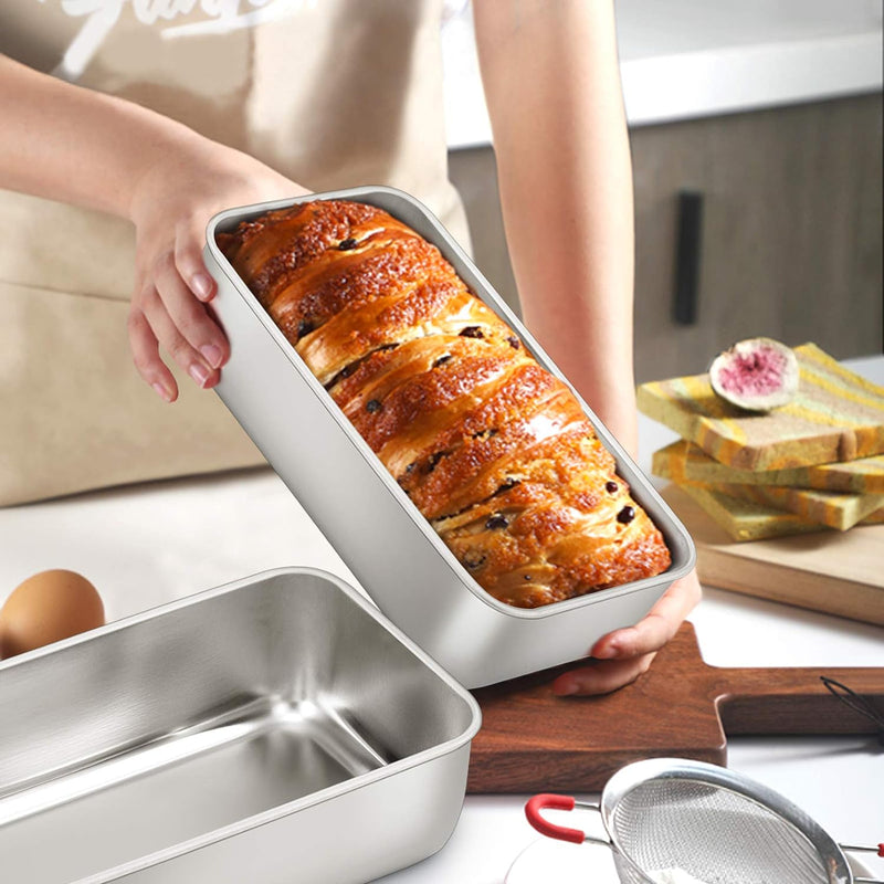 E-far Stainless Steel Loaf Pans - Set of 3