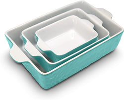 NutriChef 3Pc Nonstick Bakeware Set - Aqua