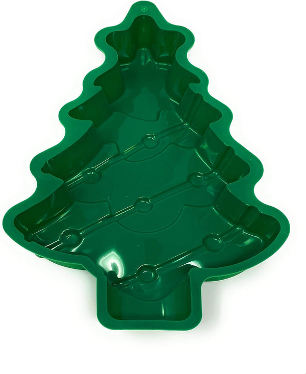 Christmas Tree Cake Pan - 3D Silicone Baking Mold for Holiday Parties