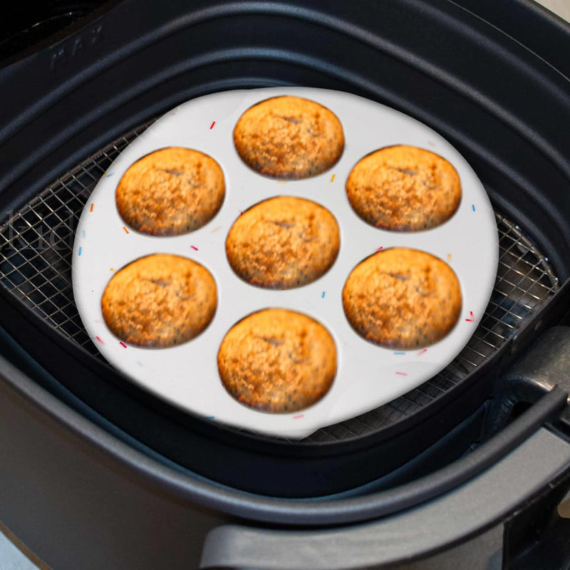 Silicone Muffin Pan - Non-Stick Cupcake Mold BPA-Free 12 Cups