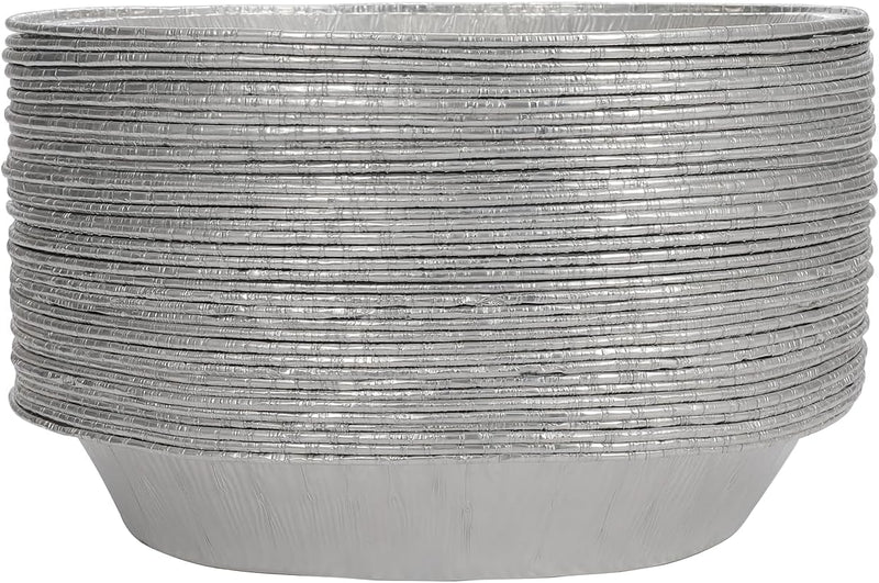 Heavy-Duty Disposable Aluminum Foil Pie Tins 9 - 10 Pack Baking Plates