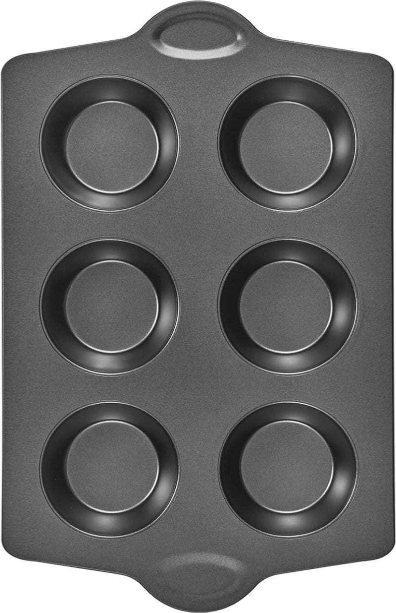 HONGBAKE Nonstick Muffin Pan - 12 Cup 2 Pack - Dark Grey