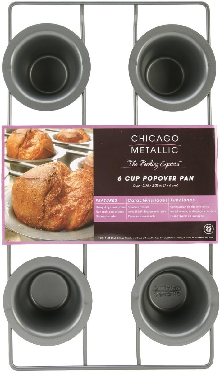 Chicago Metallic 6-Cup Popover Pan - Professional Kitchen Bakeware