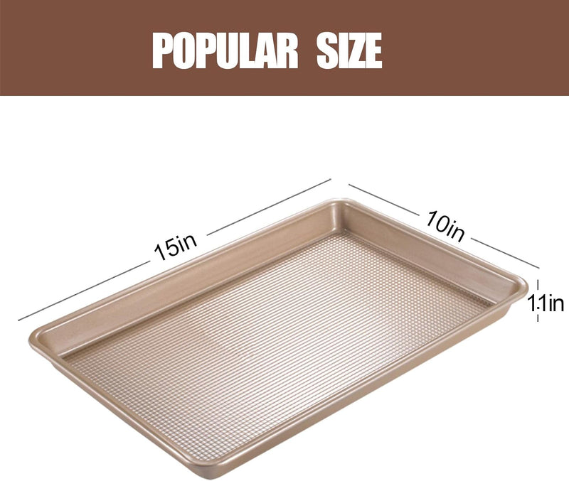 JOHO BAKING Cookie Sheet Baking Pan Set - Nonstick 2 Piece Bakeware