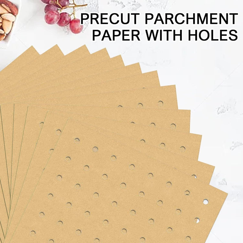 GOAUS Air Fryer Parchment Paper Liners - 100 Pack for 5-8 Qt Basket 79 inch Non-stick  Oil-proof