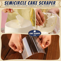 Teenitor Cake Scraper Cake Smoother, 7 Pcs Dough Scraper Bowl Scraper Cutters Cake Icing Scraper Smoother Tool Set for Bread Dough Cake Fondant Icing