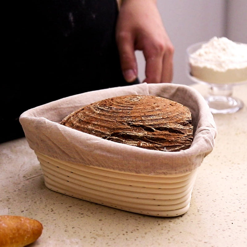 Sourdough Starter Set for Bread Baking - 11 Piece Kit with Banneton Bread Basket