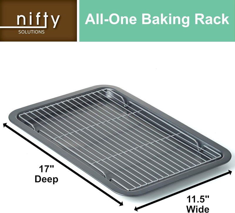 Non-Stick Baking Sheets Set of 3 - Oven  Dishwasher Safe