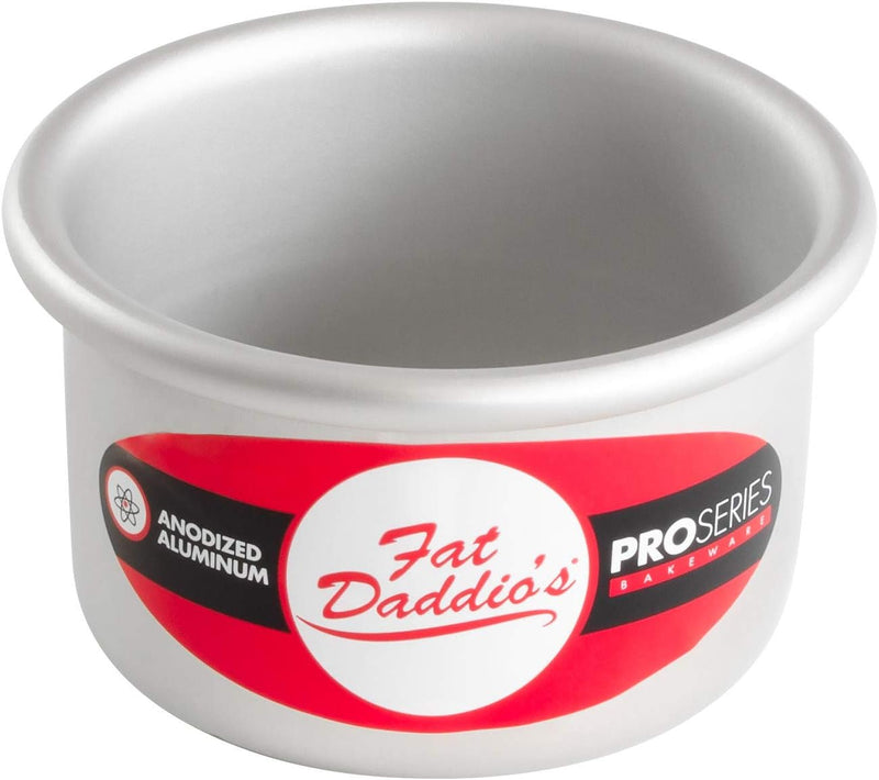 Fat Daddios 6x3 Inch Round Cheesecake Pan - Silver