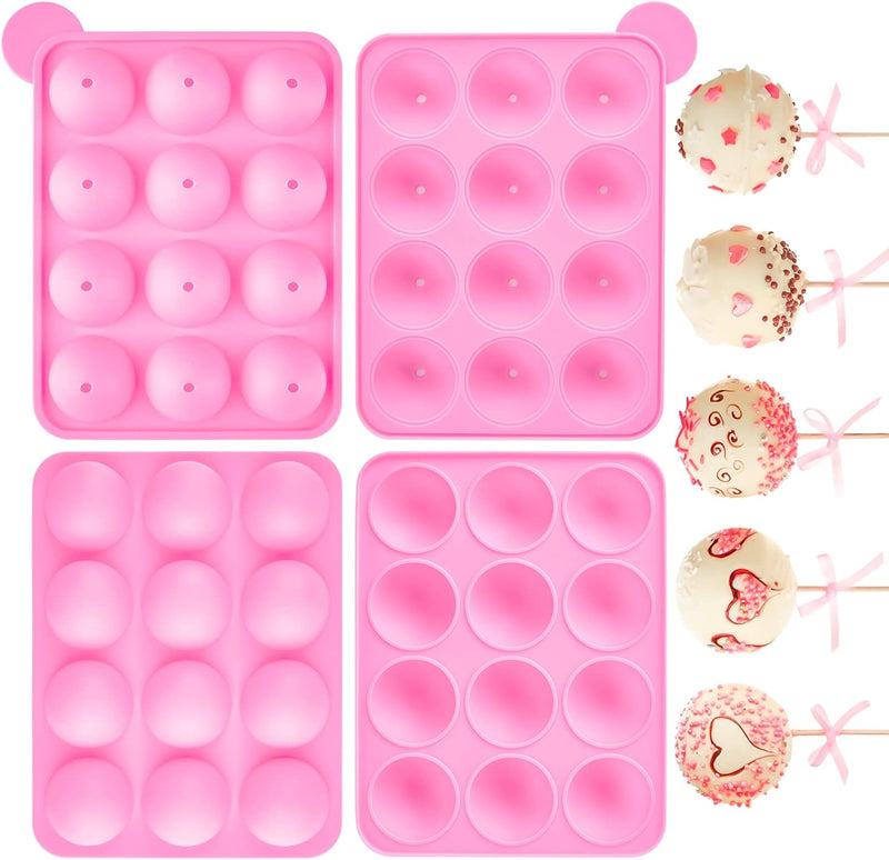 12-Cavity Cake Pop Maker Set with Display Stand and Accessories