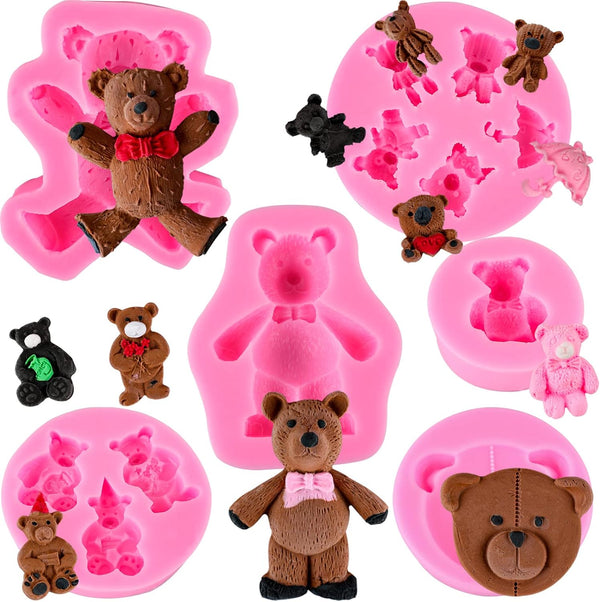 Silicone Bear Fondant and Chocolate Molds - Baby Shower and Cupcake Decor