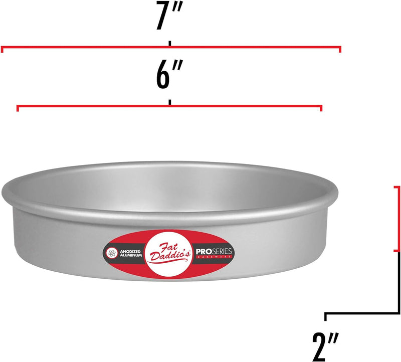 Fat Daddios 6x3 Inch Round Cheesecake Pan - Silver