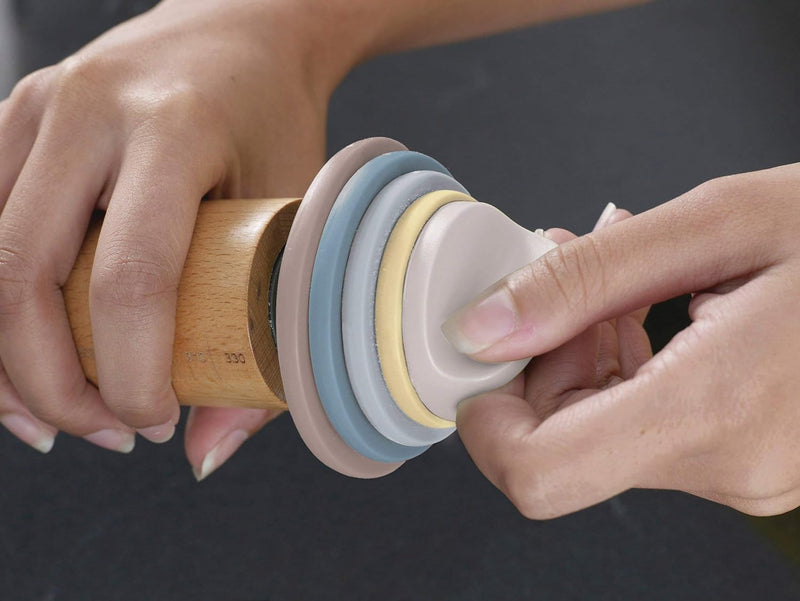 Joseph Joseph Adjustable Rolling Pin with Rings 136 Multi-Color