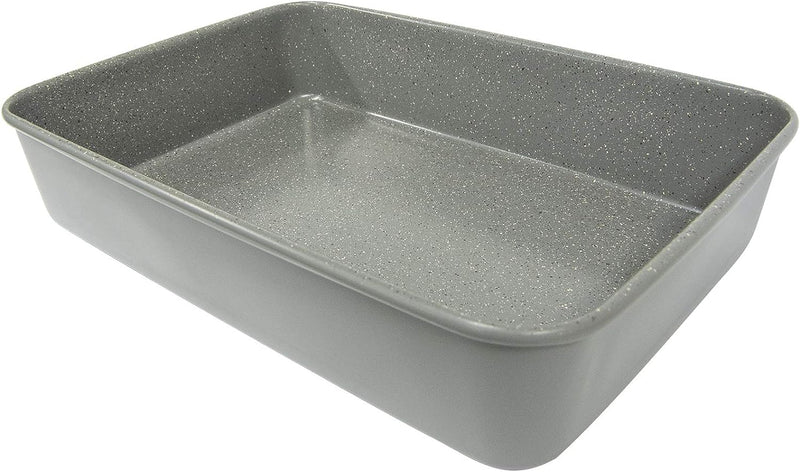 CasaWare 15x10x3 Ultimate Commercial Weight Ceramic Coated Non-Stick LasagnaRoasting Pan Red Granite