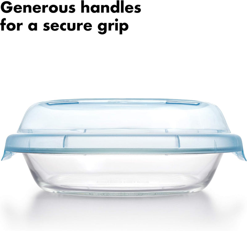 OXO Good Grips Glass 1.6 Qt Loaf Baking Dish with Lid