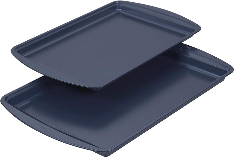 Wilton Non-Stick Diamond-Infused Navy Blue Baking Set