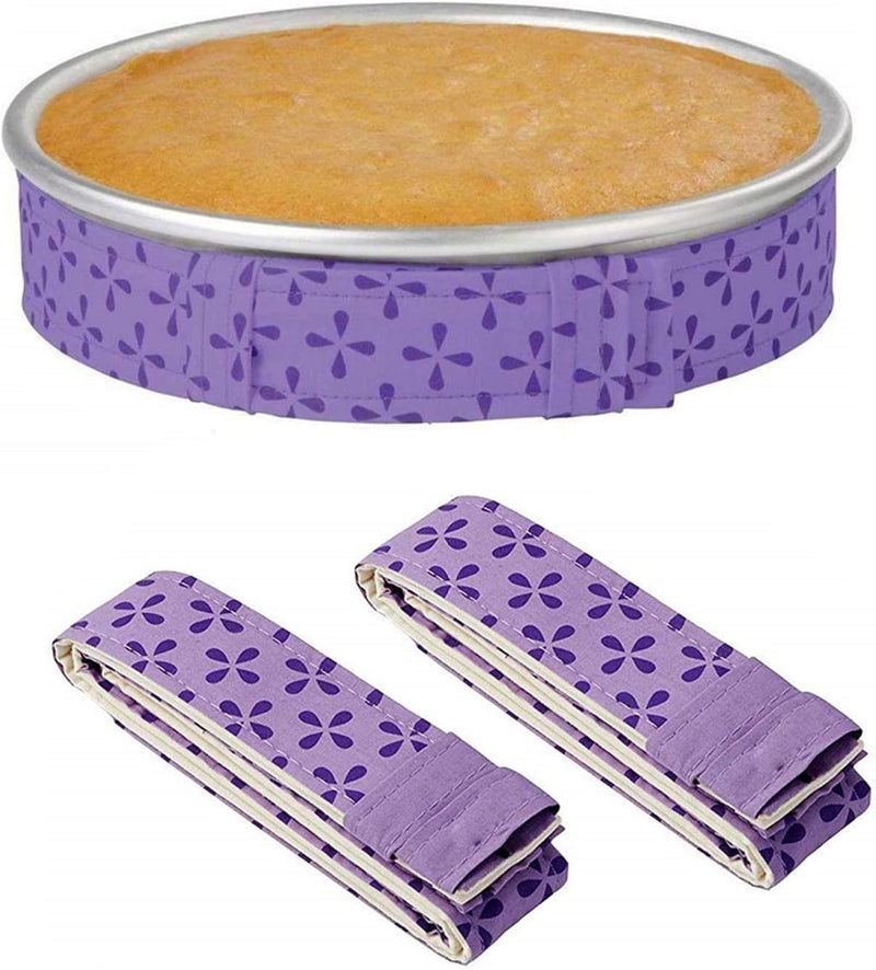 Bake Even Strips Set for Perfect Cakes - 4-Piece Absorbent Cotton