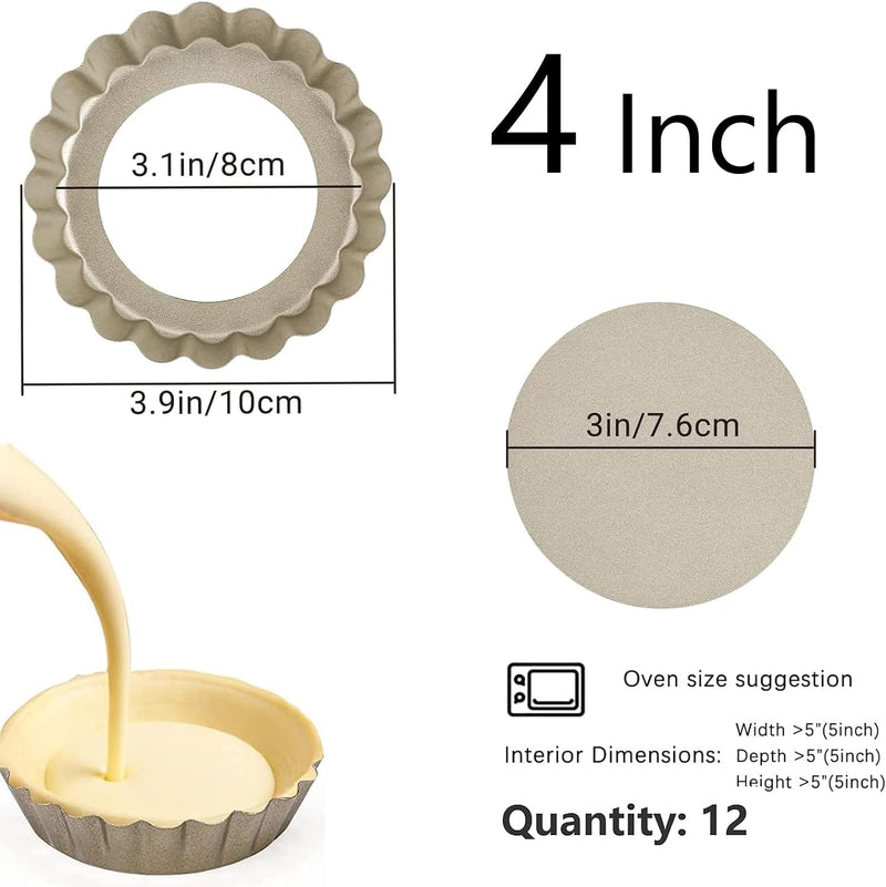 9 Non-Stick Tart Pan - Carbon Steel Construction