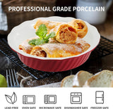 WERTIOO Pie Pan 9 Inch 2 Pack, Ceramic Pie Dish, Pie Plate for Dessert Kitchen, Round Baking Dish Pan for Dinner (Aegean)