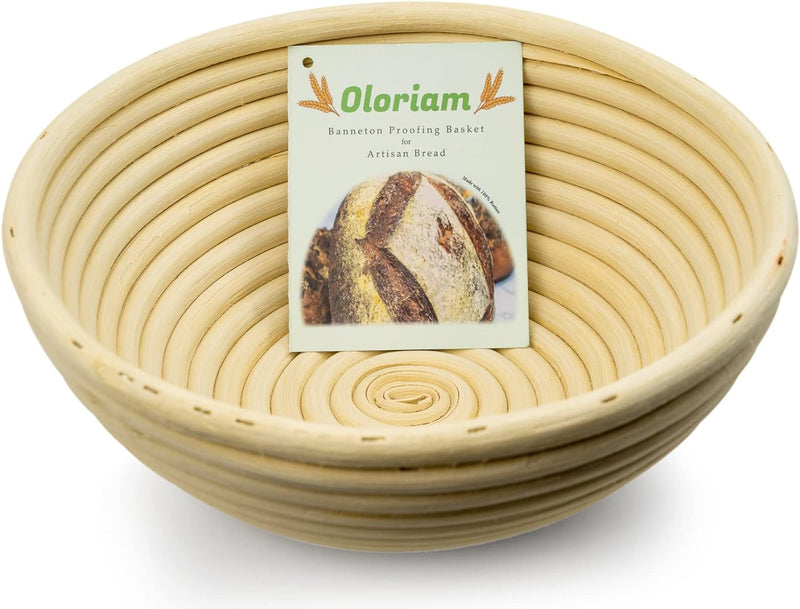 Sourdough Bread Banneton Proofing Basket Set with Dough Scraper