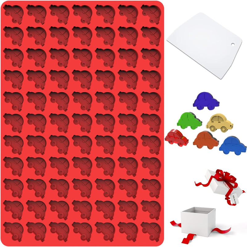 77 Gingerbread Man Silicone Molds - Food Grade for Baking Pudding Candy - with Baking Scraper