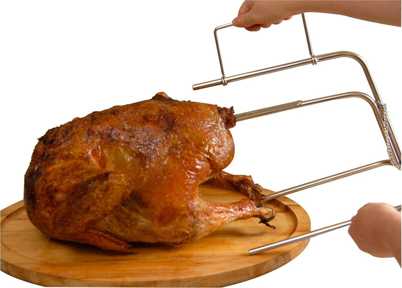 Thanksgiving Turkey Roaster - Upside Down Stainless Steel Cooker with Juicy Roast
