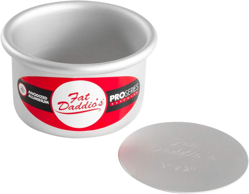 Fat Daddios 6x3 Inch Round Cheesecake Pan - Silver