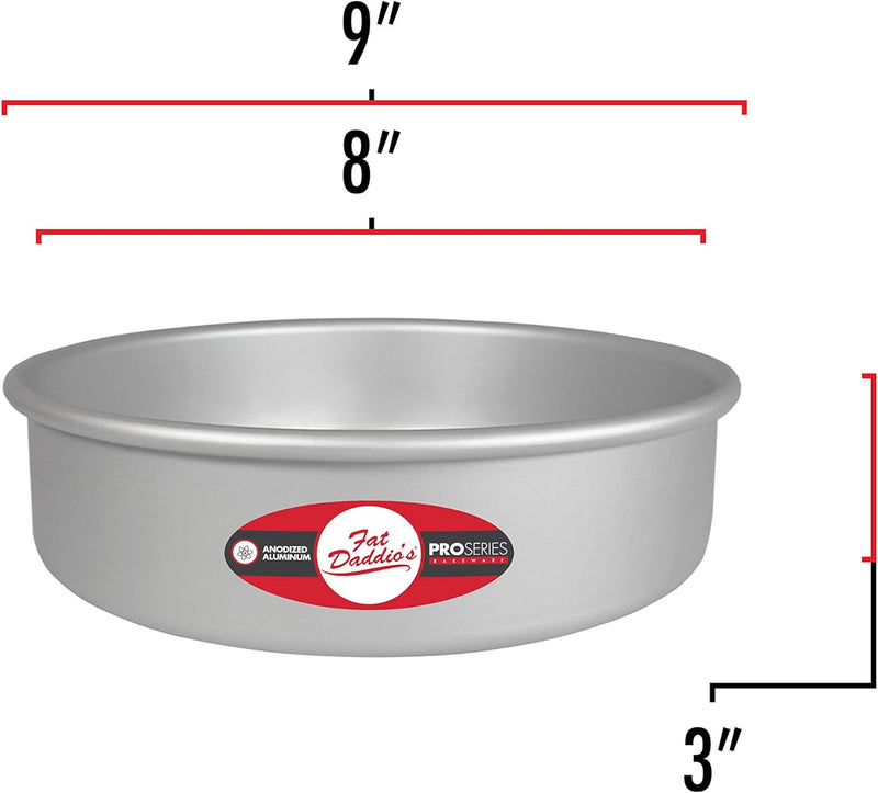 Fat Daddios 6x3 Inch Round Cheesecake Pan - Silver