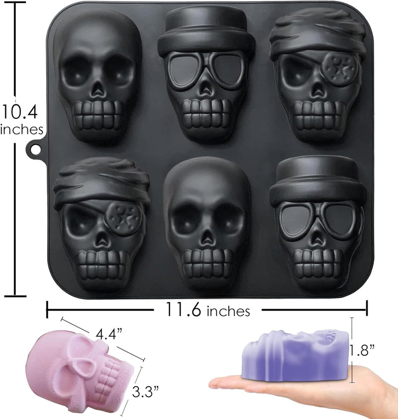 Silicone Gummy Bear Molds - 32PCS Non-stick Chocolate Fondant Mold with 18 Shapes for Candies and 4 Droppers - Dinosaur Donut and Animal Shaped - Including Clean Brush and Storage Box with Wrappers