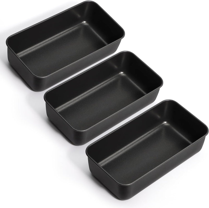 TeamFar Loaf Pans - Set of 2 Stainless Steel Baking Pans for Bread and Meatloaf - Oven  Dishwasher Safe