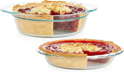 Pyrex Deep 2-Piece Glass Baking Dish Set - 95 Deep  Easy Grab - Dishwasher Microwave Freezer  Oven Safe