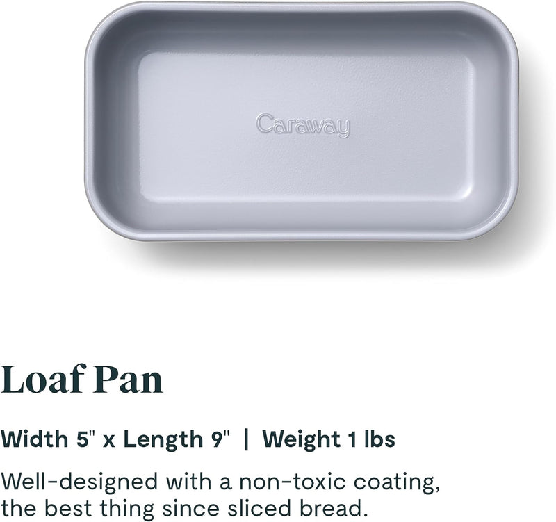 Non-Stick Ceramic Loaf Pan - 1lb Navy - Non-Toxic  PTFEPFOA Free - Ideal for Pound Cakes and Breads